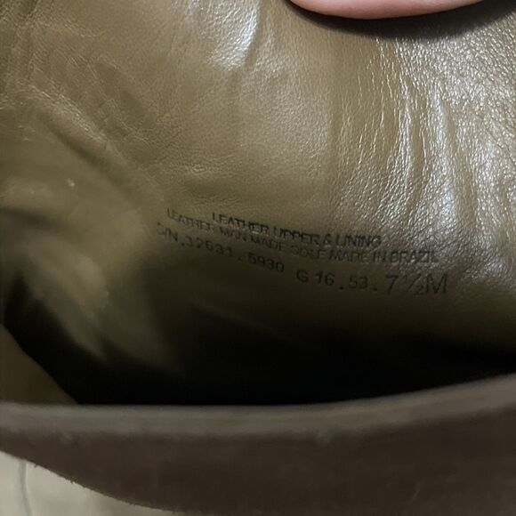 Tory Burch Sienna River Rock Embossed Logo Suede Leather Ankle Boots 7.5M - Picture 7 of 9